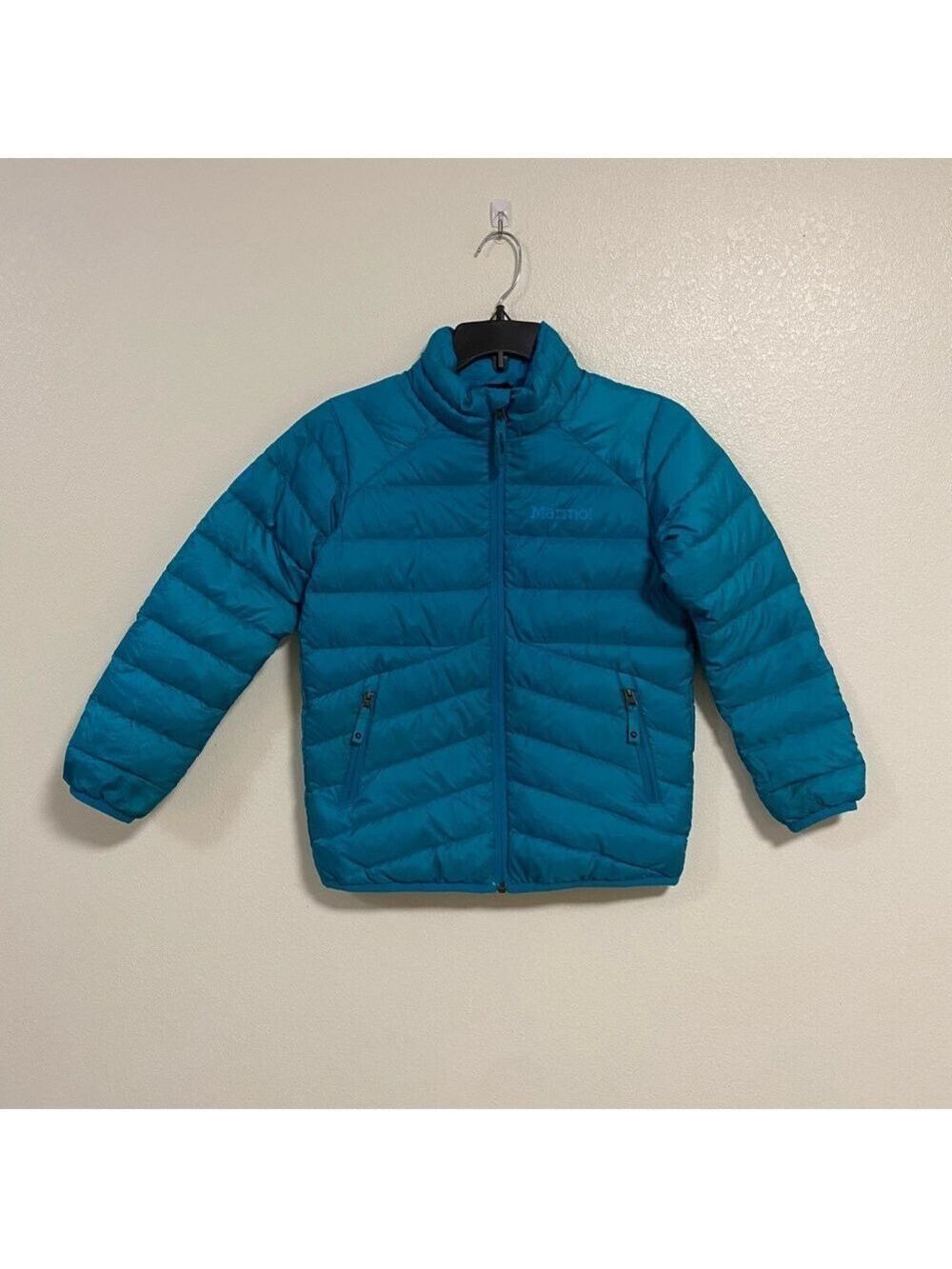 Marmot Jacket Kids Size Medium Teal 700 Down Puffer Jacket Winter Wear
